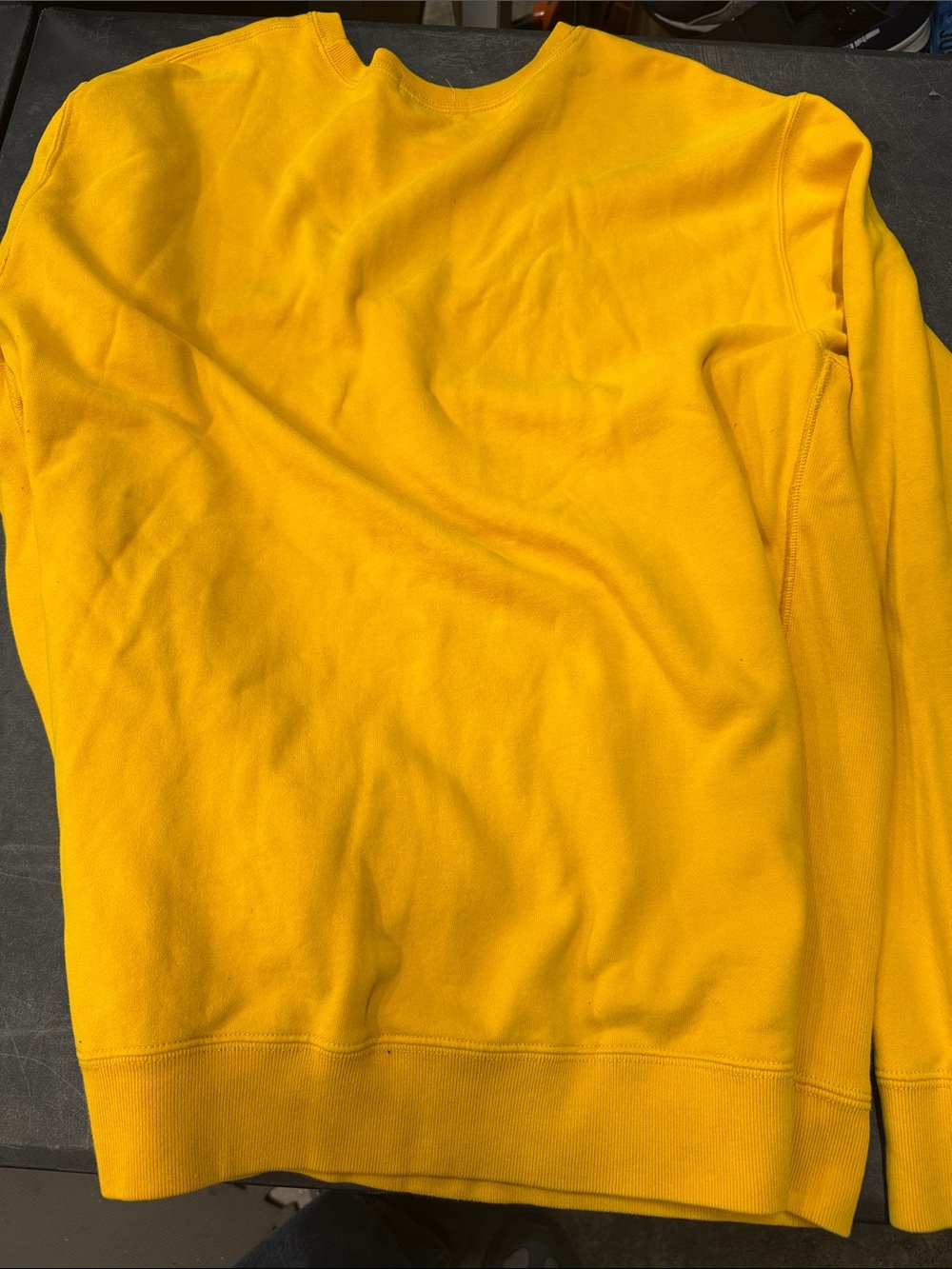 Polo by Ralph Lauren Men’s Bright Yellow Crewneck Sweatshirt - Picture 4 of 4